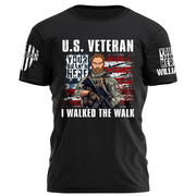 U.S. Veteran I Walked The Walk Personalized Shirt For Veteran H2511