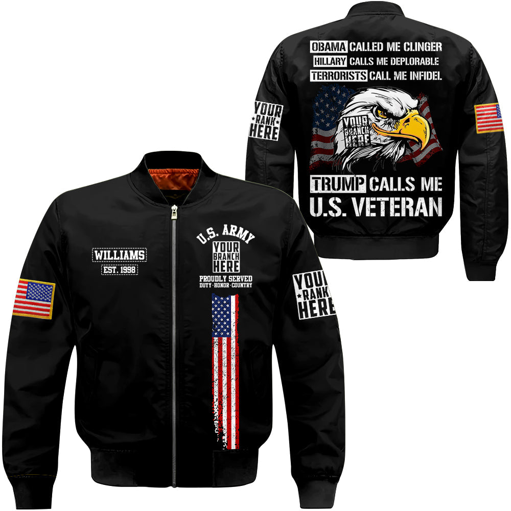 Obama Called Me Clingery Trump Calls Me Veteran All Over Print Shirt For Veteran H2511