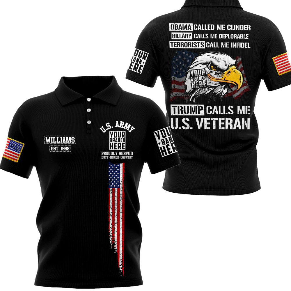 Obama Called Me Clingery Trump Calls Me Veteran All Over Print Shirt For Veteran H2511