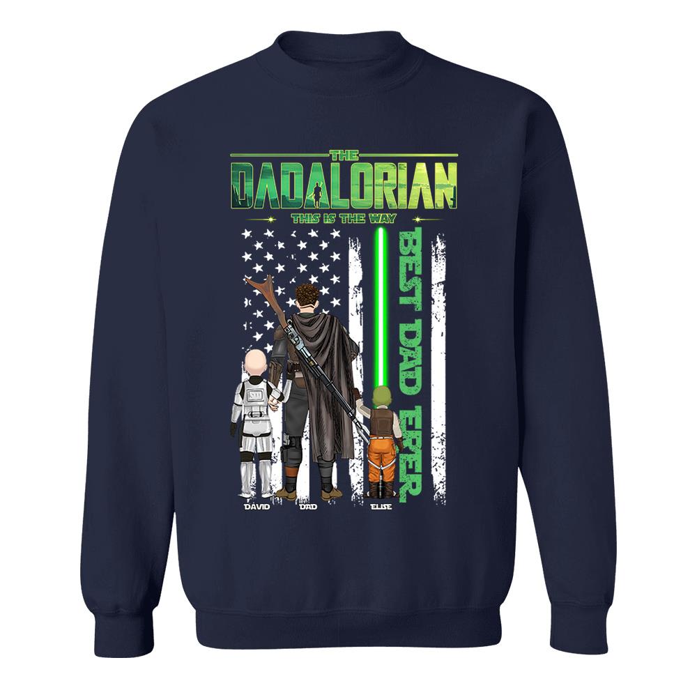 The Dadalorian This Is The Way Shirt Personalized Gift For Dad, Father's Day L0411 Nh00