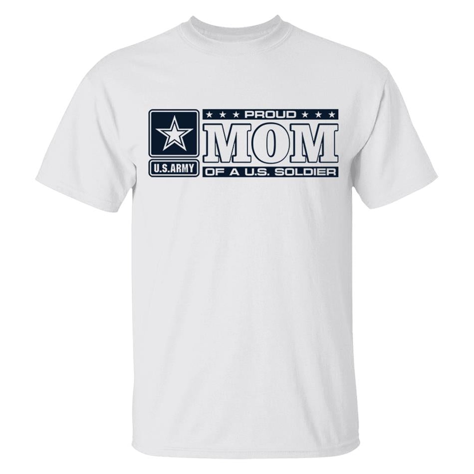 Proud Mom Of A U.S. Soldier Custom Shirt For Arm Mom Dad Brother Sister Graduate Family Shirt H2511 Trna