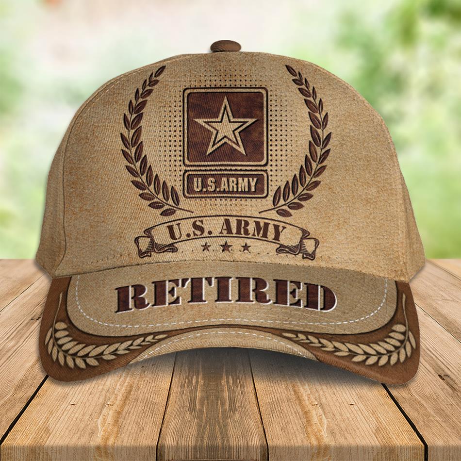 Personalized Vintage Cap for Veteran with All Branches Of Services Rank - United States Military Gift H2511 Trna