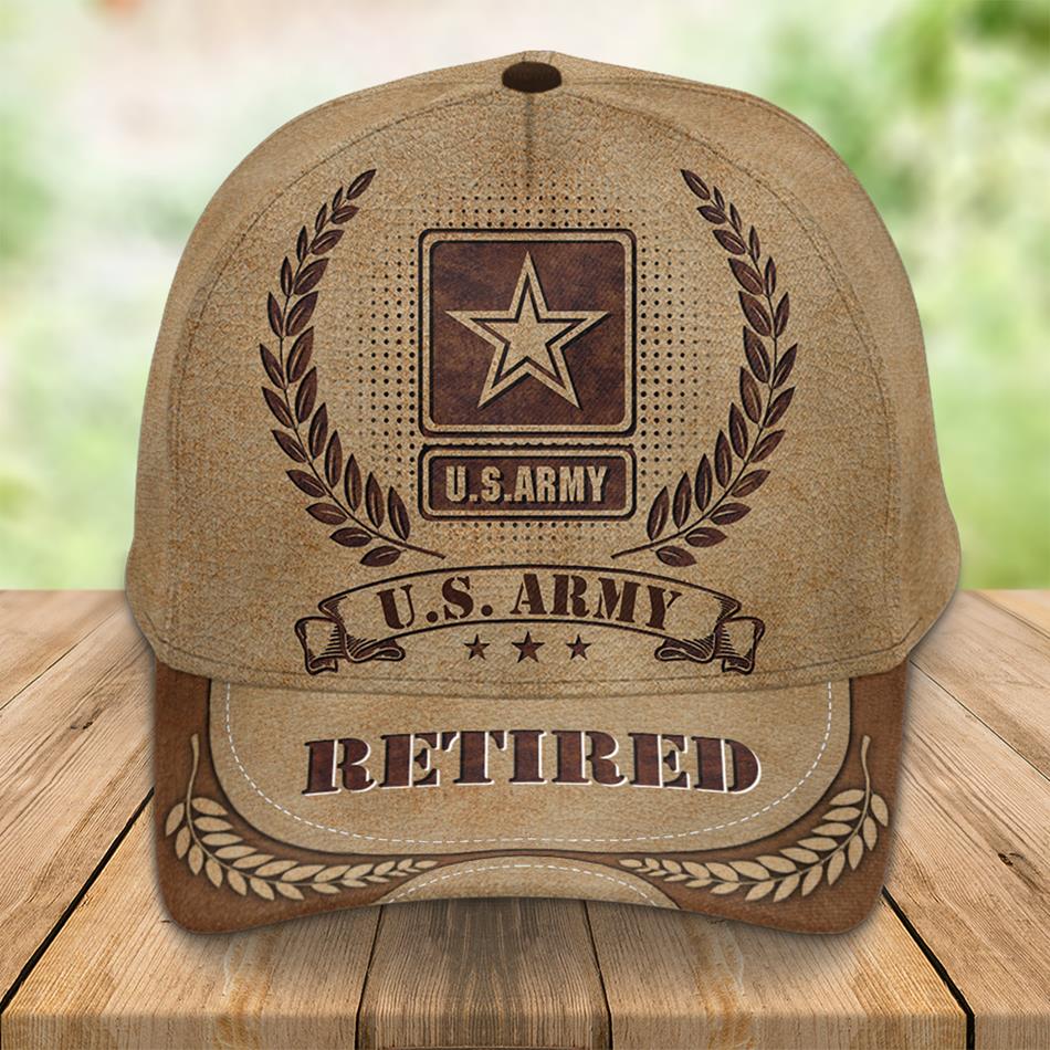 Personalized Vintage Cap for Veteran with All Branches Of Services Rank - United States Military Gift H2511 Trna