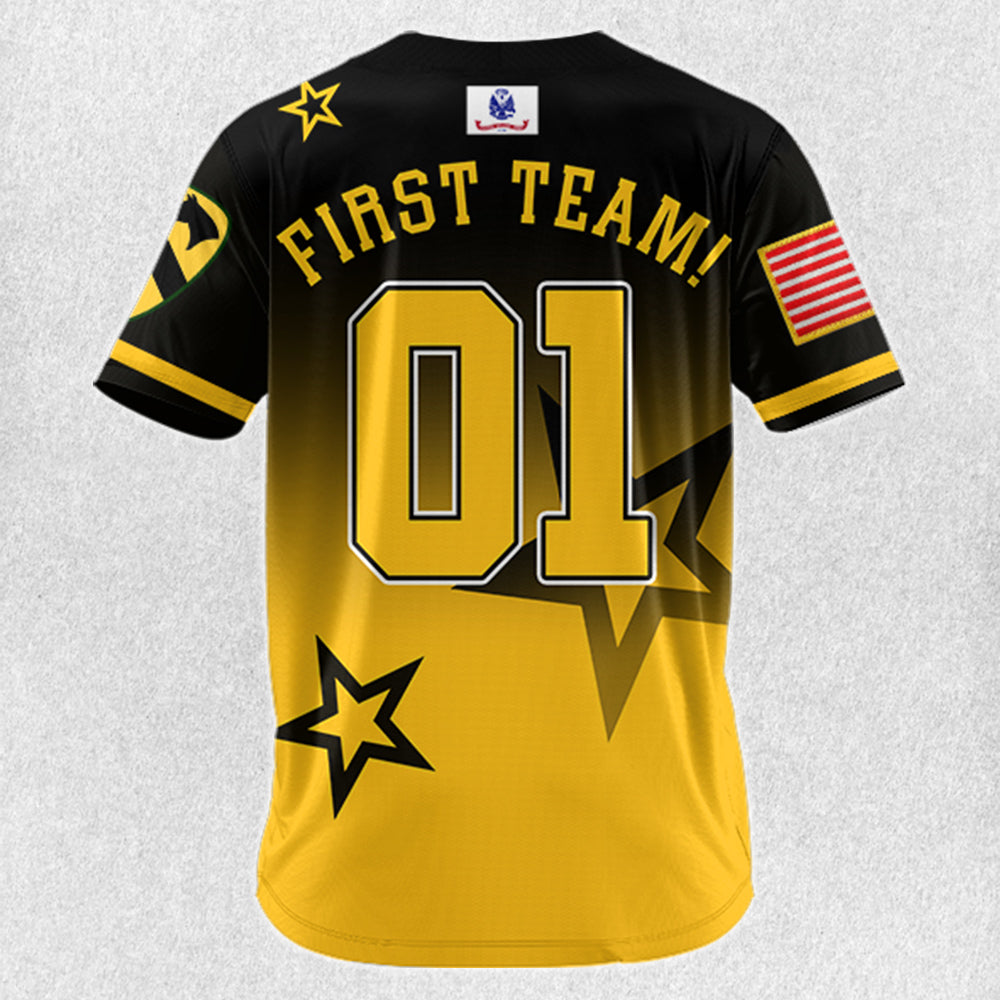 Custom Division All Branches Baseball Jersey Gift For US Military Soldier Veteran H2511