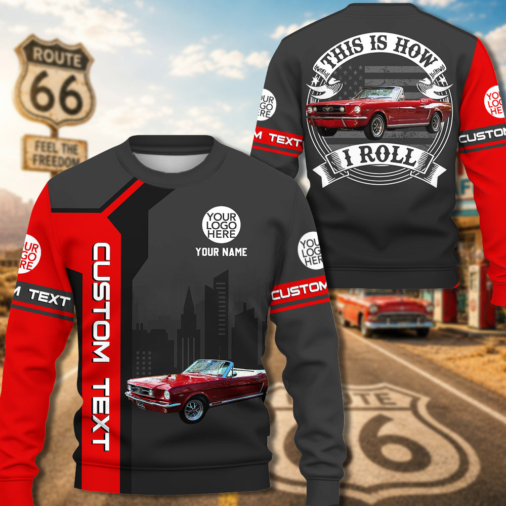 This Is How I Roll - Personalized Classic Car Photo Polo Shirt - Gift For Car Lovers Vrs2 A2110 Pt99