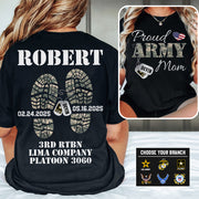 Proud Army Mom, Wife, Dad, Sister... US.Army Personalized Soldier's Name & Family Member Military Shirt H2511 Trna
