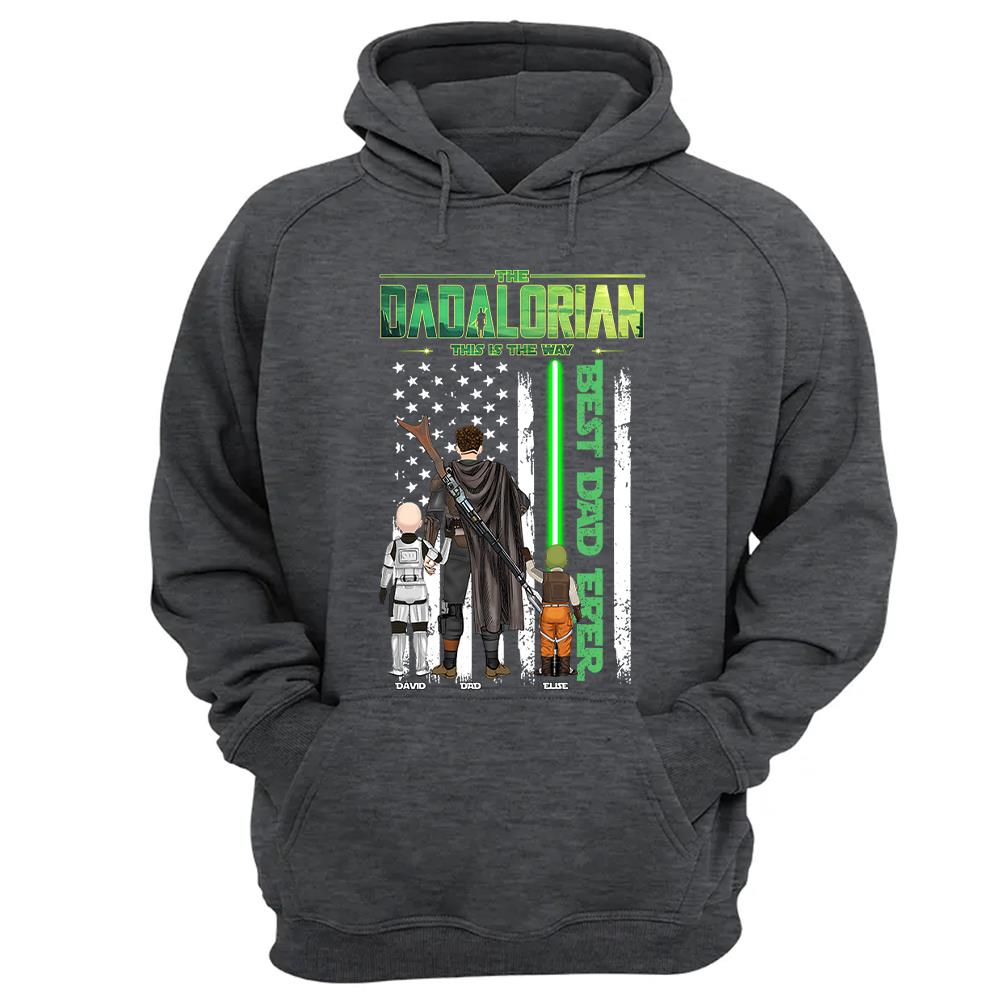 The Dadalorian This Is The Way Shirt Personalized Gift For Dad, Father's Day L0411 Nh00
