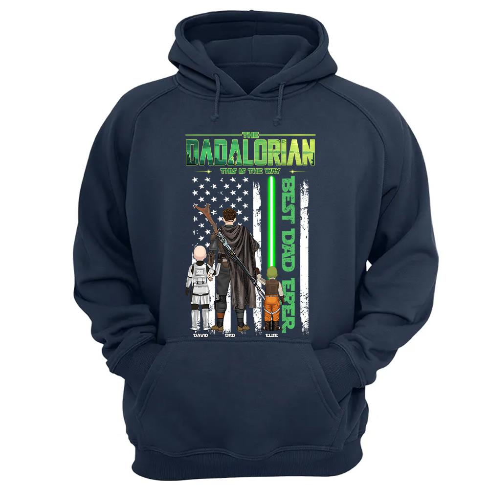 The Dadalorian This Is The Way Shirt Personalized Gift For Dad, Father's Day L0411 Nh00