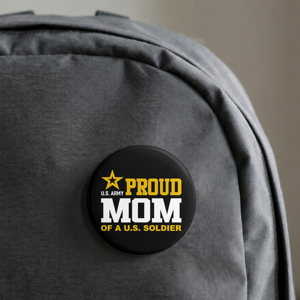 Proud Mom Of A US Soldier Pin Buttons For Proud Army Mom Dad Family Graduation Date Accessories H2511 Trna