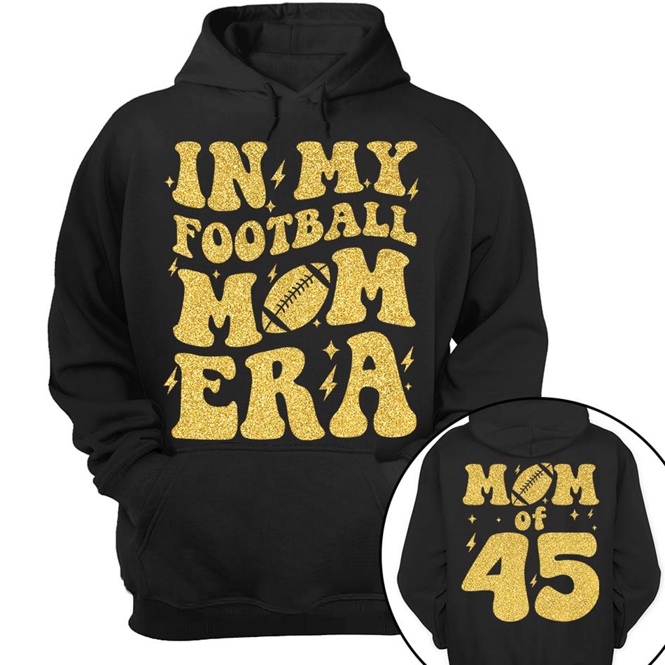 In My Football Mom Era Mom Of Player Number Custom Shirt For Football Mom Sister Wife Grandma Game Day Shirt H2511 Trna