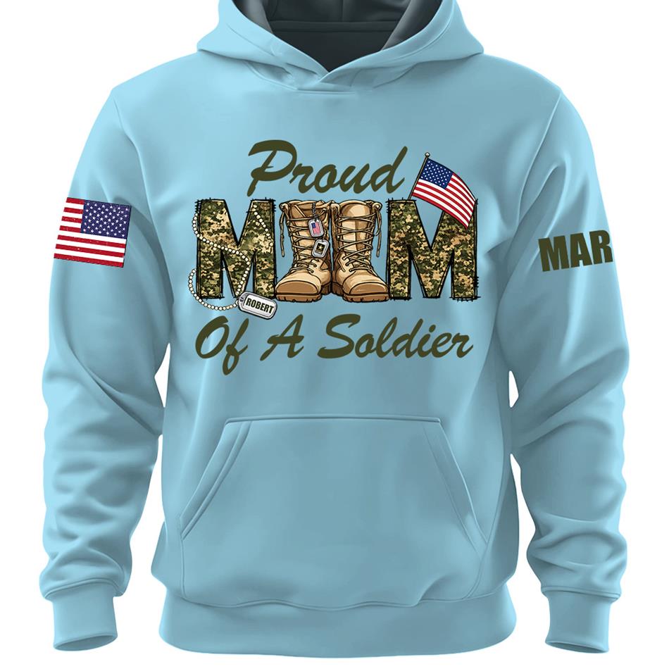 Proud Mom Of A Soldier Camouflage Combat Boots Custom Shirt For Proud Mom Dad Military Family Shirt H2511 Trna