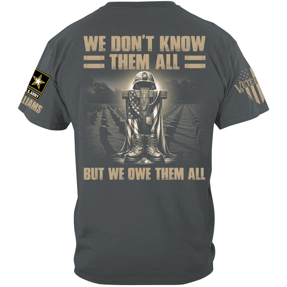 We Dont Know Them All But We Owe Them All Custom Shirt For Proud US Veterans H2511 Trna