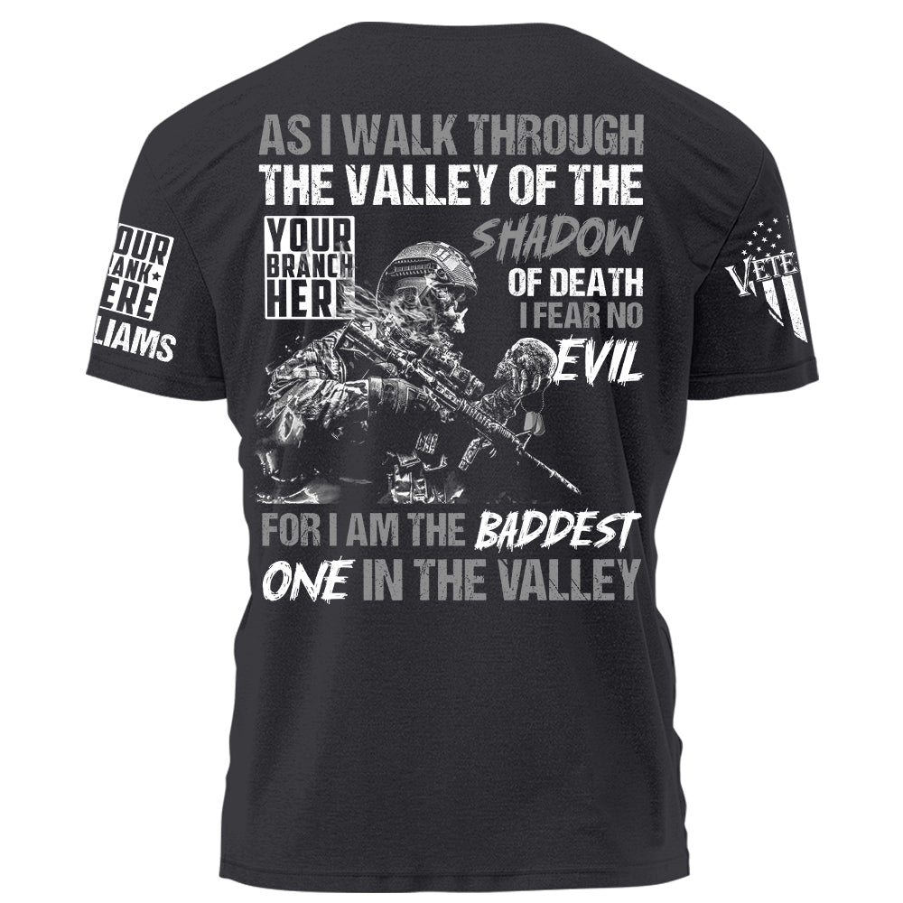 US Veteran Shirt As I Walk Through The Valley Of The Shadow Of Death Personalized Shirt For Veteran H2511