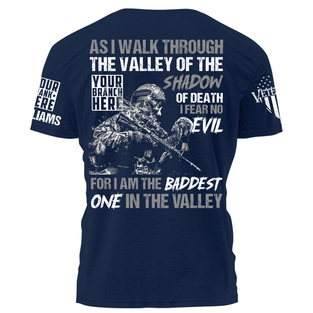 US Veteran Shirt As I Walk Through The Valley Of The Shadow Of Death Personalized Shirt For Veteran H2511