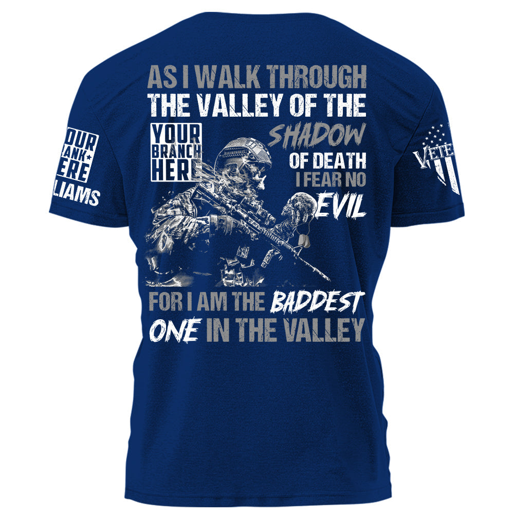 US Veteran Shirt As I Walk Through The Valley Of The Shadow Of Death Personalized Shirt For Veteran H2511