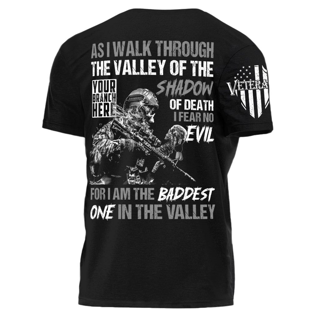 US Veteran Shirt As I Walk Through The Valley Of The Shadow Of Death Personalized Shirt For Veteran H2511