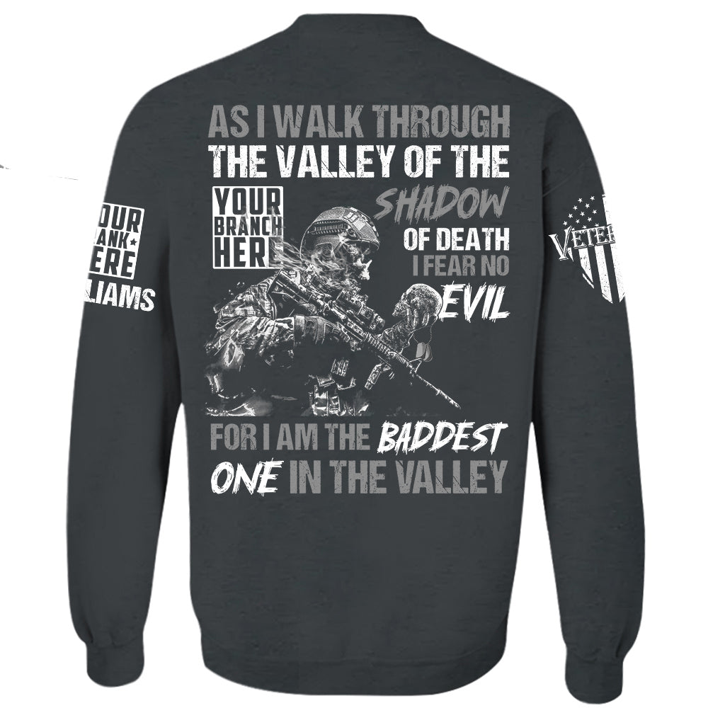 US Veteran Shirt As I Walk Through The Valley Of The Shadow Of Death Personalized Shirt For Veteran H2511