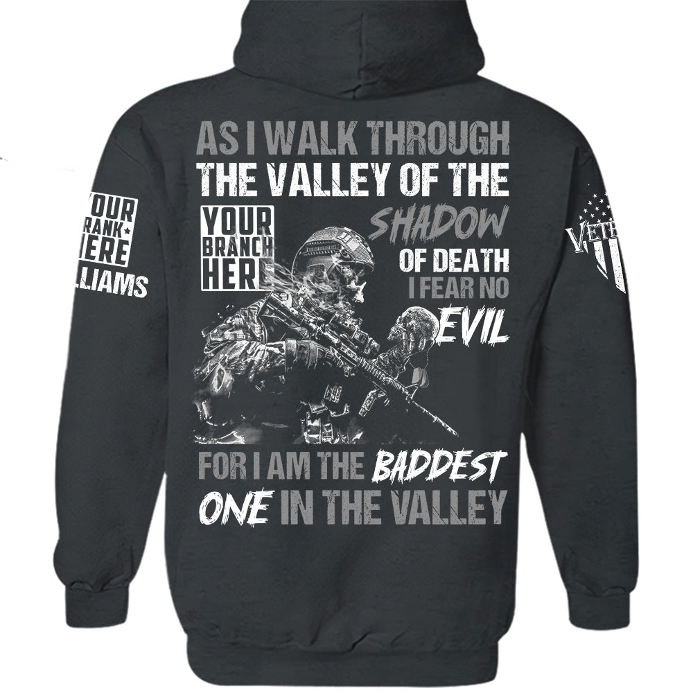 US Veteran Shirt As I Walk Through The Valley Of The Shadow Of Death Personalized Shirt For Veteran H2511