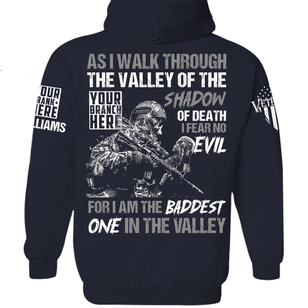 US Veteran Shirt As I Walk Through The Valley Of The Shadow Of Death Personalized Shirt For Veteran H2511