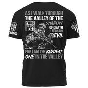 US Veteran Shirt As I Walk Through The Valley Of The Shadow Of Death Personalized Shirt For Veteran H2511