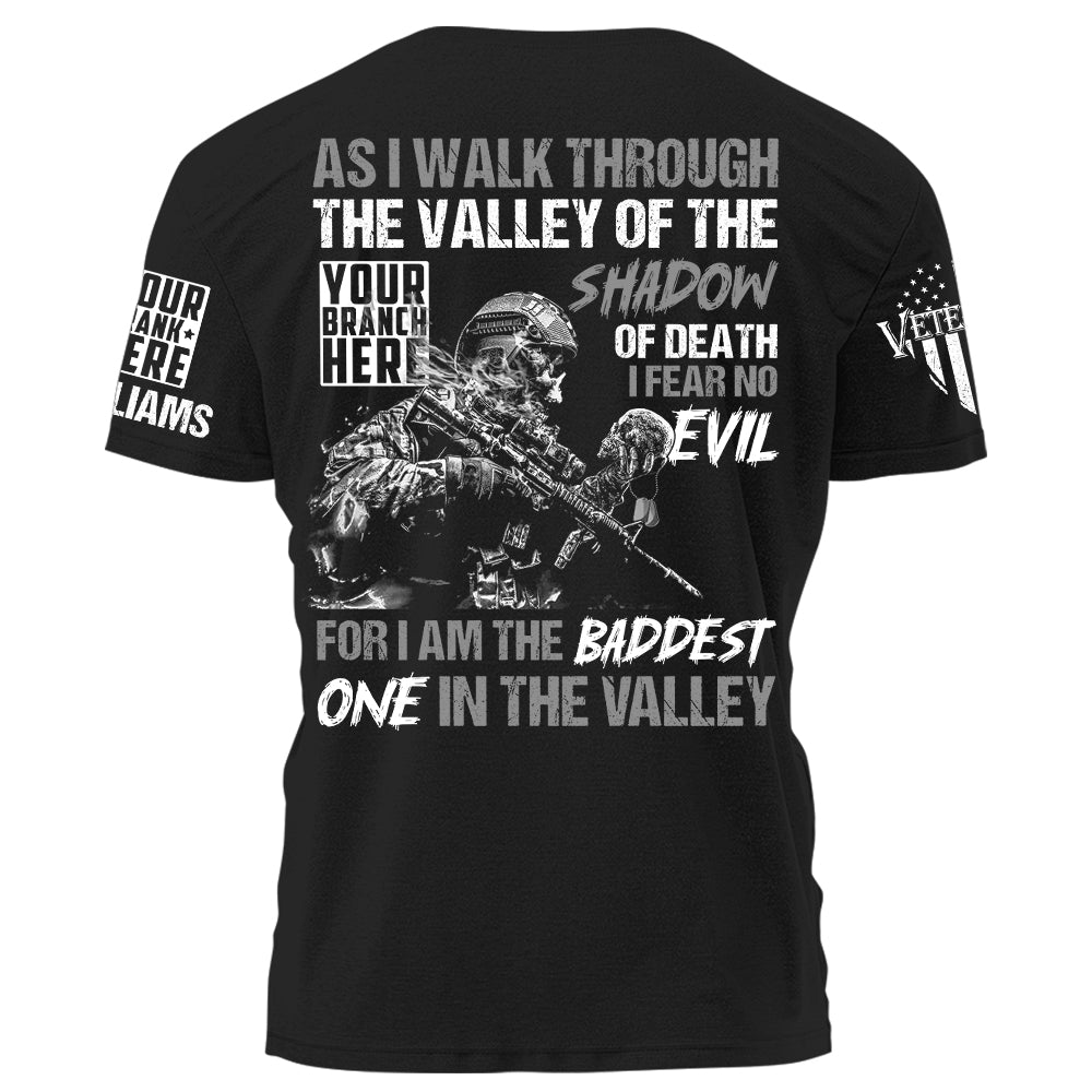 US Veteran Shirt As I Walk Through The Valley Of The Shadow Of Death Personalized Shirt For Veteran H2511