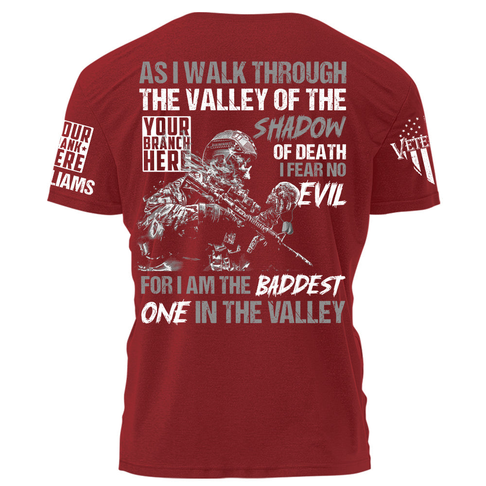 US Veteran Shirt As I Walk Through The Valley Of The Shadow Of Death Personalized Shirt For Veteran H2511