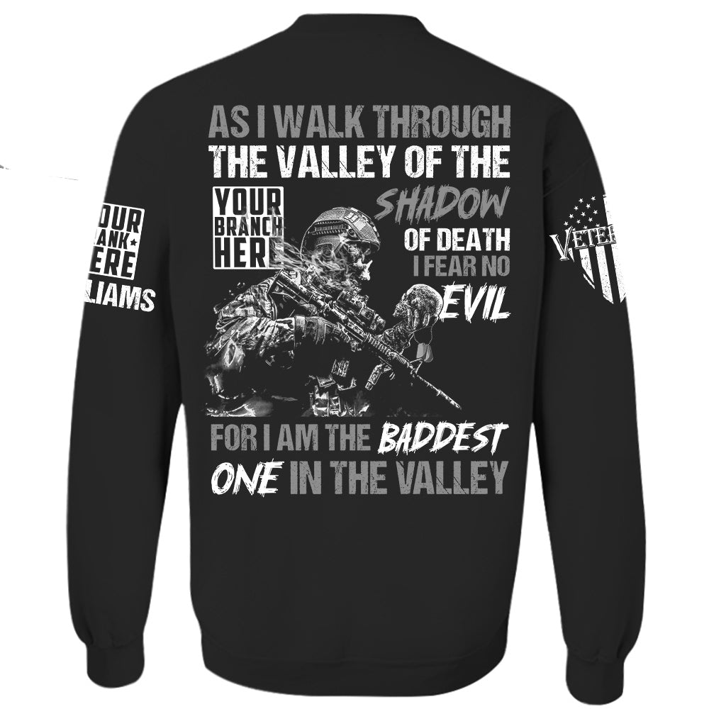 US Veteran Shirt As I Walk Through The Valley Of The Shadow Of Death Personalized Shirt For Veteran H2511