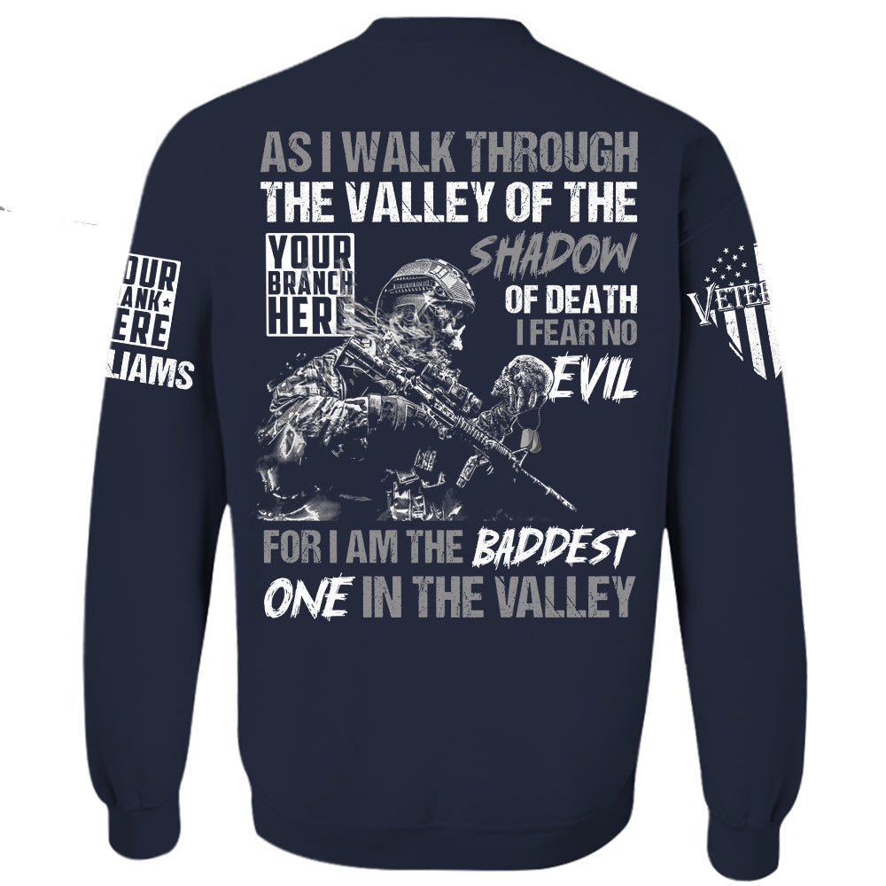 US Veteran Shirt As I Walk Through The Valley Of The Shadow Of Death Personalized Shirt For Veteran H2511