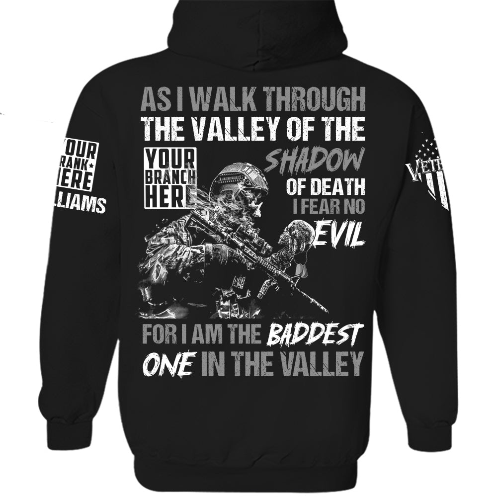 US Veteran Shirt As I Walk Through The Valley Of The Shadow Of Death Personalized Shirt For Veteran H2511