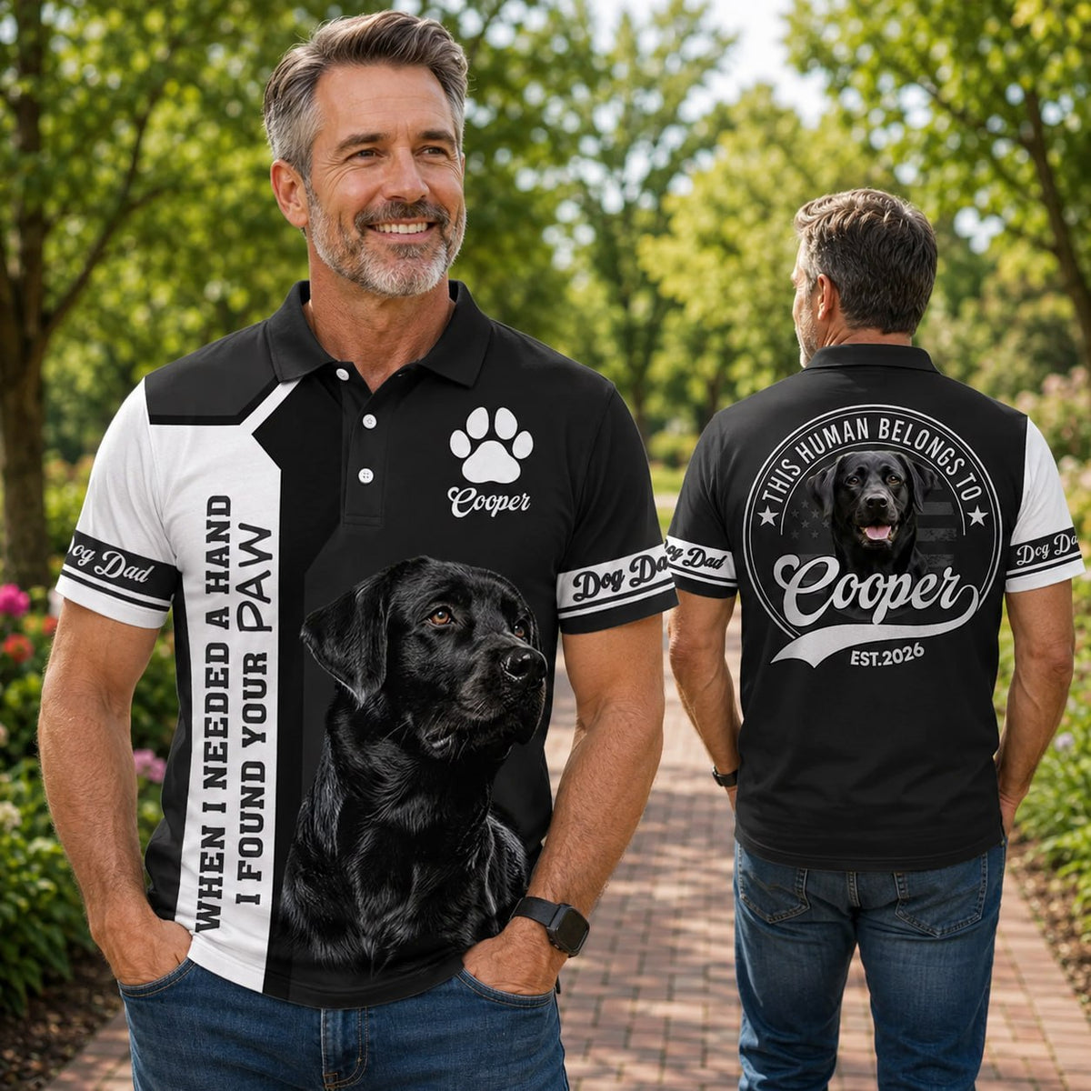 Personalized When I Needed A Hand I Found A Paw Shirt, Custom Photo Dog Shirt, Gift For Dog Lover T1807 Hv01