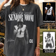 Personalized Senior Mom Shirt, Custom Sports Mom Gameday Shirt Proud Family Gift T1807 Hv01