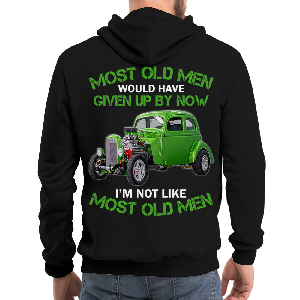 Most Old Men Would Have Given Up By Now I'm Not Like Most Old Men Personalized Photo T-shirt For Hot Rod Lovers H2511