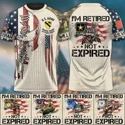 I'm Retired Not Expired Custom Skull We The People All Over Print Shirt Hoodie Gift For US Veterans H2511 Trna