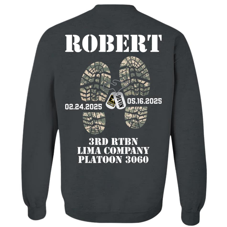 Military Camouflage Combat Boots Custom Shirt For Military Family Graduationn Day Shirt H2511 Trna