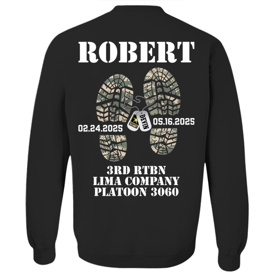 Military Camouflage Combat Boots Custom Shirt For Military Family Graduationn Day Shirt H2511 Trna