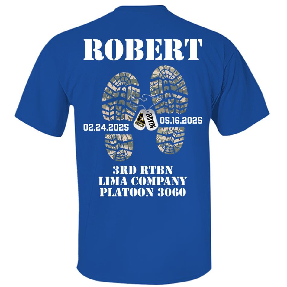 Military Camouflage Combat Boots Custom Shirt For Military Family Graduationn Day Shirt H2511 Trna
