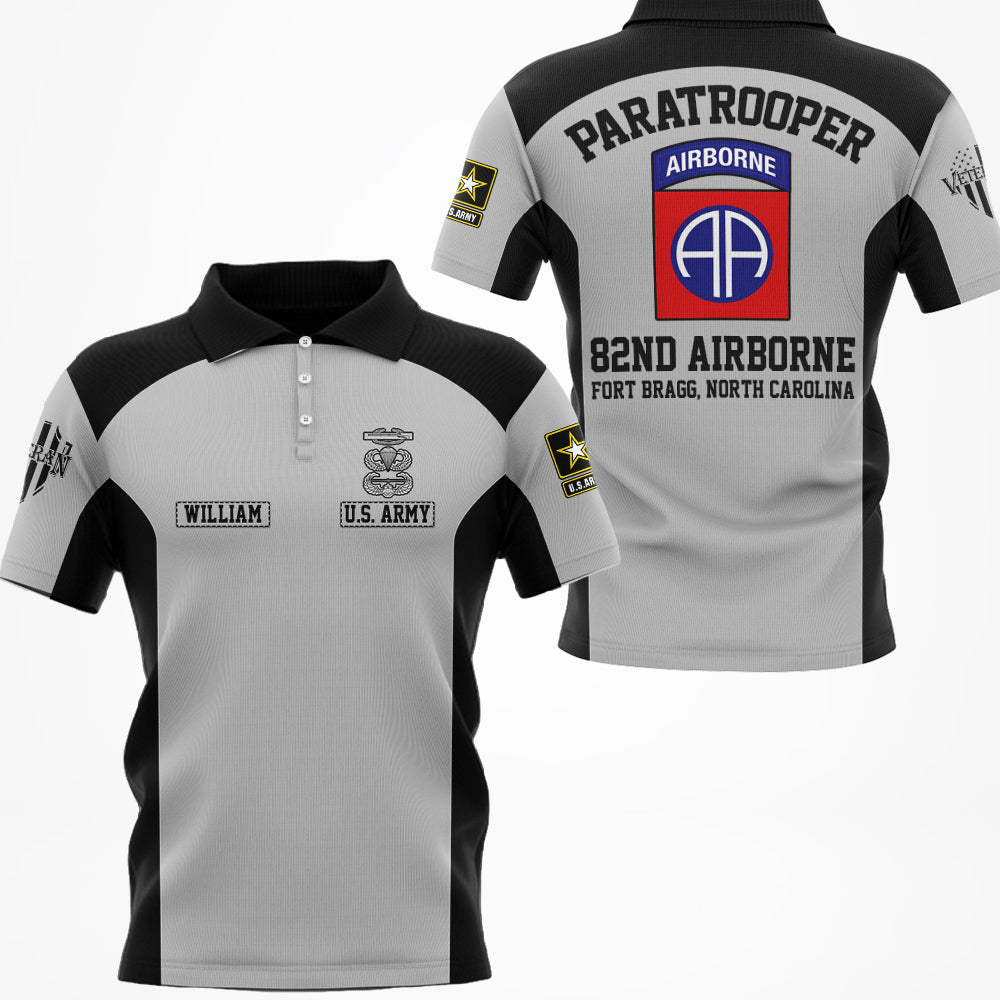 Custom Military Base Division Badges Shirt Personalized All Over Print Shirt For Veteran H2511