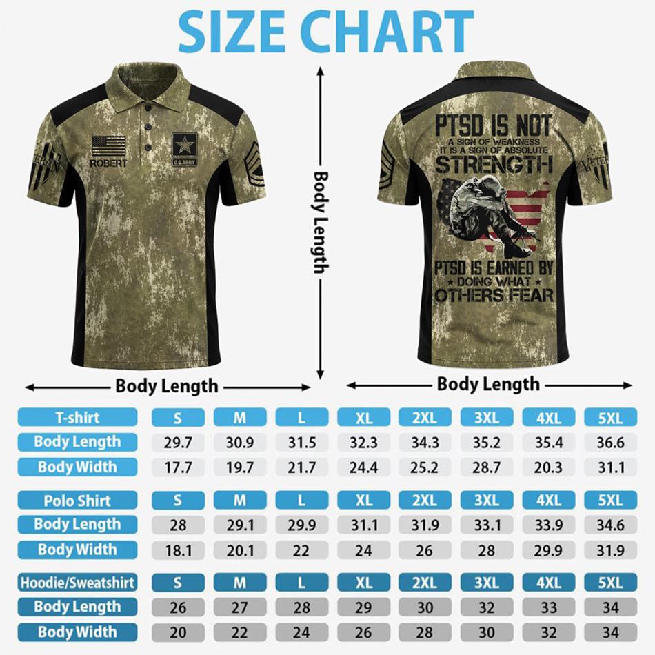 PTSD Is Not A Sign Of Weakness Personalized All Over Print Shirt For Veteran Dad Grandpa Soldier Veterans Day Shirt H2511 Trna