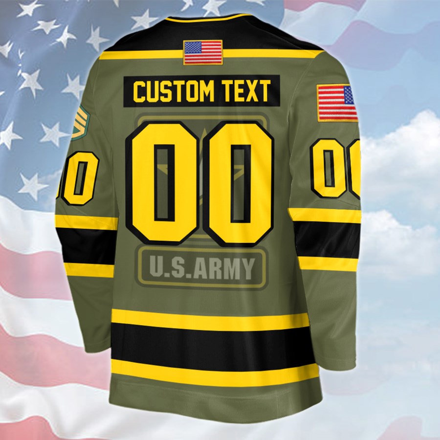 Premium Hockey Jersey Personalized Gift For Veteran Soldier Custom All Branches H2511 Trna
