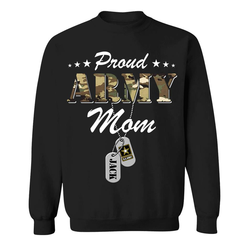 Proud Army Mom Personalized Army Mom Shirt, Military Family Member Shirt, Military Graduation Shirt H2511 Trna