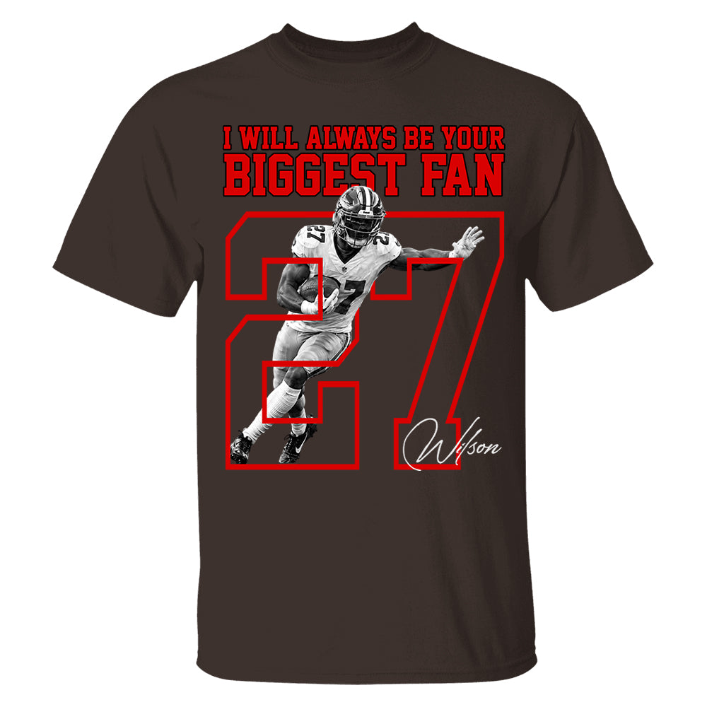 Personalized Washed Tee Custom American Football Players Sport Family NA04 T24