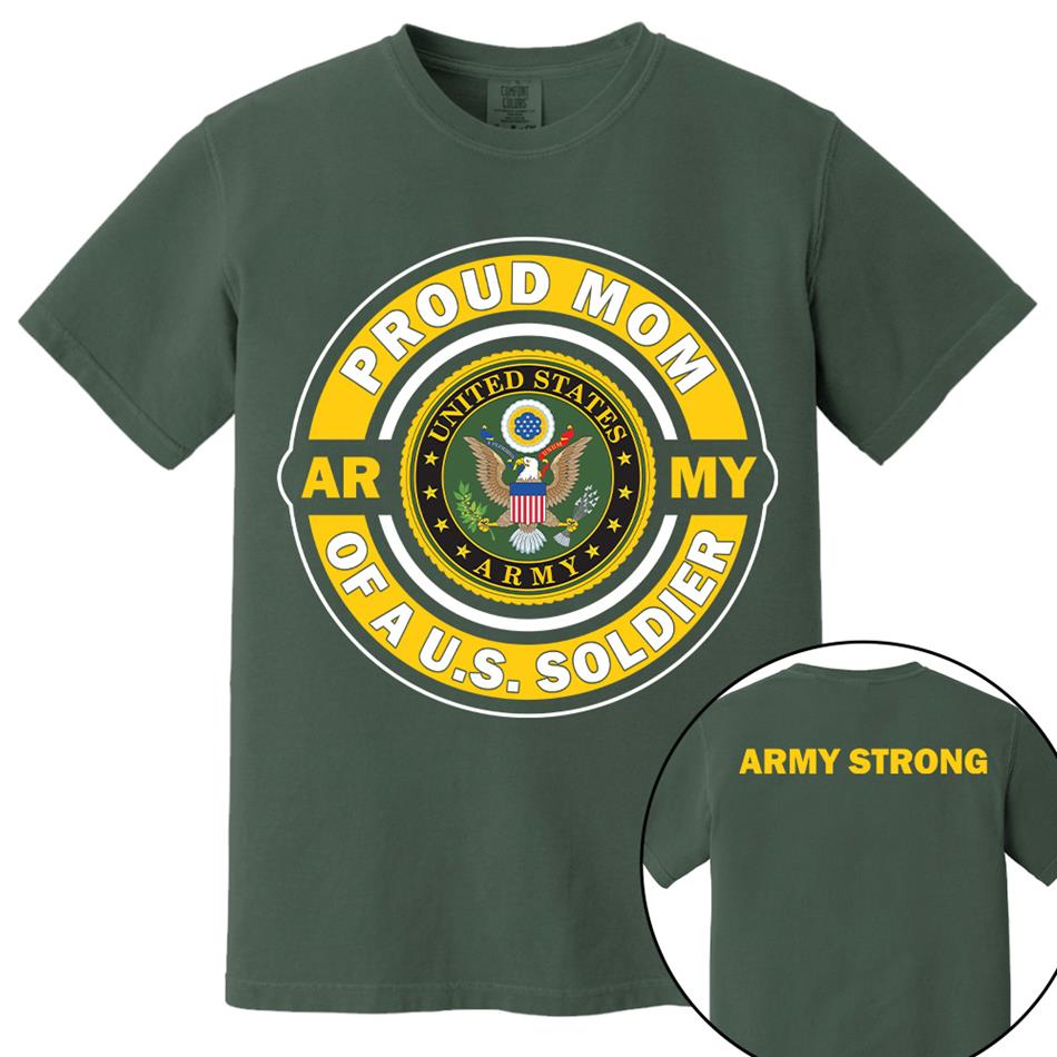 Proud Mom Of A US Soldier Custom Shirt For Proud Army Mom Dad Grandma Sister Shirt H2511 Trna