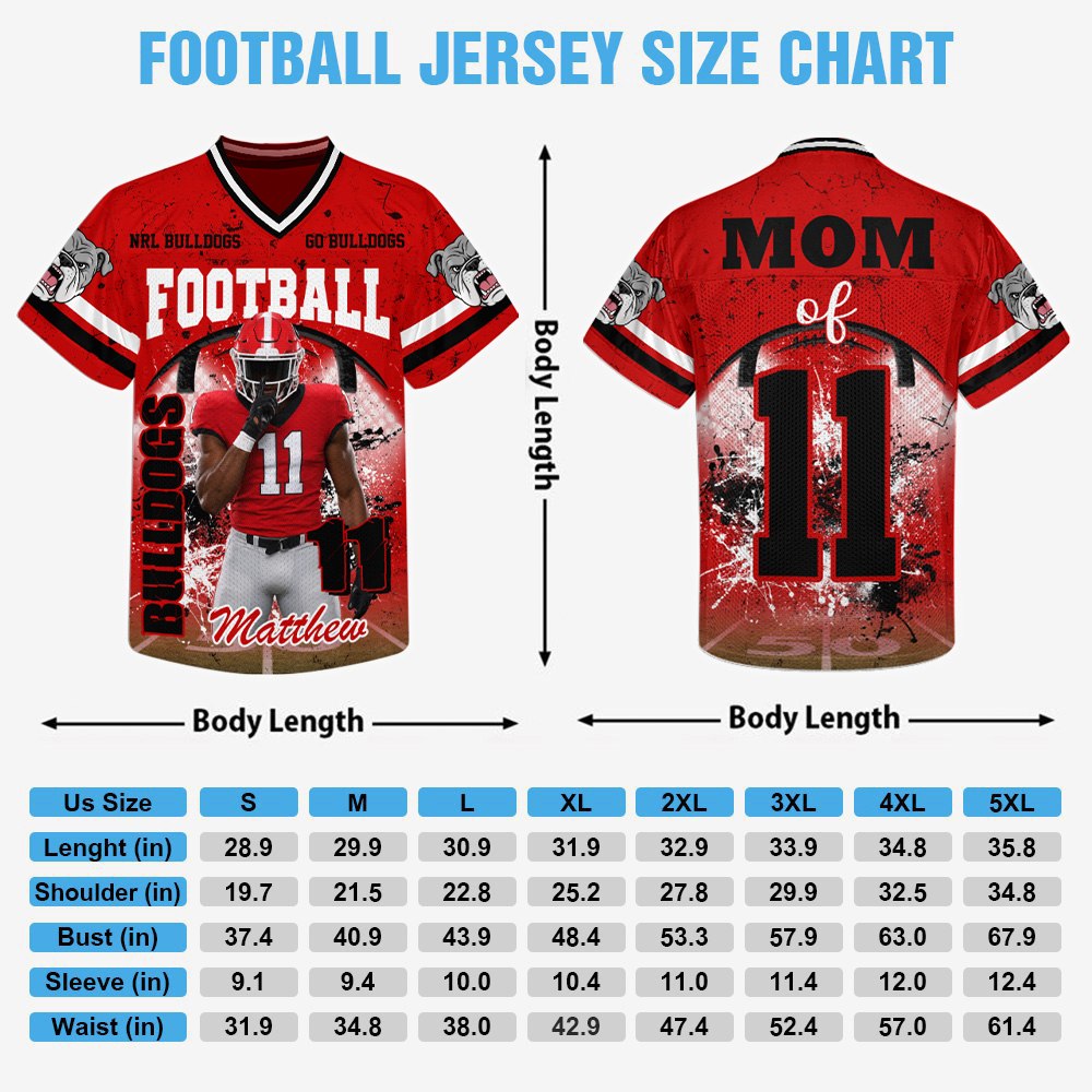 Custom Football Mom Jersey with Photo & Player Number – Personalized Game Day Shirt Hv01