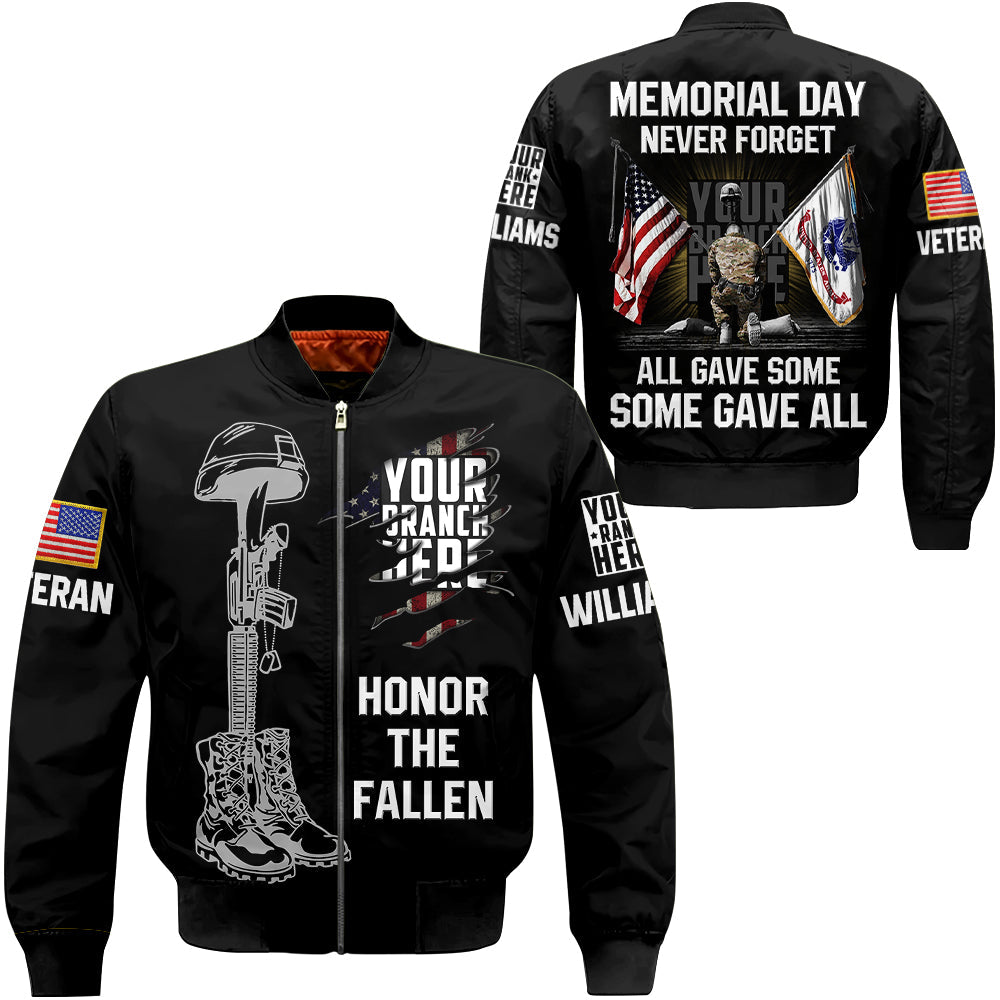 Honor The Fallen All Over Print Shirt Memorial Day Never Forget All Gave Some Some Gave All Shirt For Veteran H2511