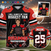 Custom Photo Star Gradient Football Jersey Gift For Sport Family  L0411 Hv01
