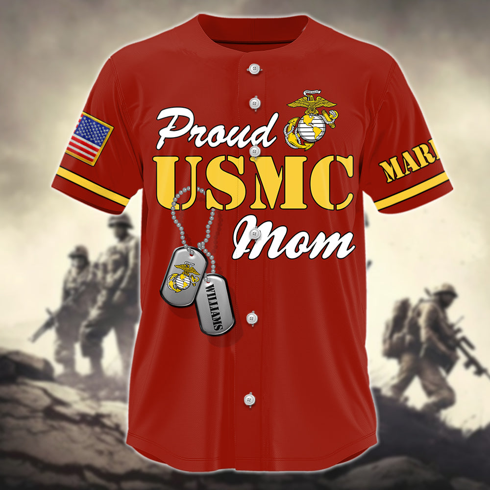 Proud Army Mom Dad Sister Family Members Baseball Jersey Custom Recruit Training Unit Designation Shirt For Proud Military Family Graduate Jersey H2511