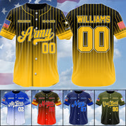 Custom Proud Army Mom Dad Baseball Jersey Gift For Military Parents Family Members Baseball Jersey H2511 Trna