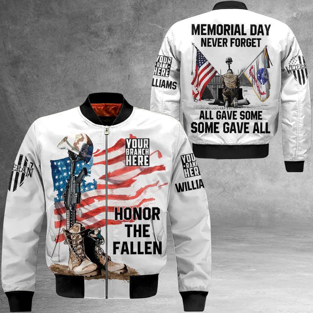 Custom All Branches All Over Print Shirt Memorial Day Never Forget All Gave Some Some Gave All Shirt For Veteran H2511