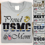 Proud Army Mom Custom Shirt For Military Mom Dad Wife... Family Member Shirt H2511 Trna