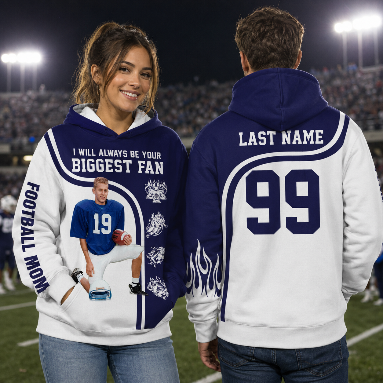 I Will Always Be Your Biggest Fan Custom All Over Print Shirt Gift For Football Mom Football Lovers H2511